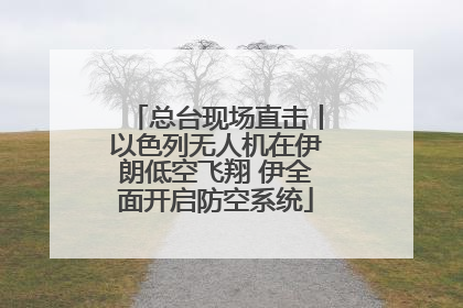 总台现场直击丨以色列无人机在伊朗低空飞翔 伊全面开启防空系统