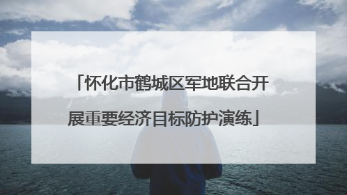 怀化市鹤城区军地联合开展重要经济目标防护演练