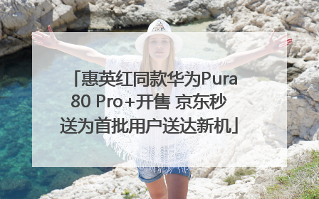 惠英红同款华为Pura 80 Pro+开售 京东秒送为首批用户送达新机