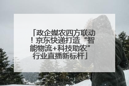 政企媒农四方联动！京东快递打造“智能物流+科技助农”行业直播新标杆