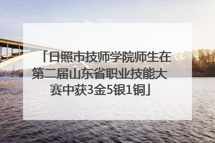 日照市技师学院师生在第二届山东省职业技能大赛中获3金5银1铜