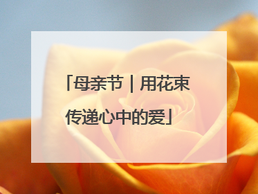 母亲节｜用花束传递心中的爱