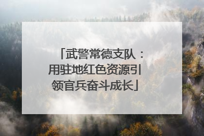 武警常德支队：用驻地红色资源引领官兵奋斗成长
