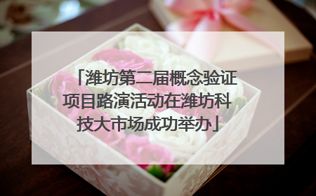 潍坊第二届概念验证项目路演活动在潍坊科技大市场成功举办