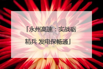 永州高速：实战砺精兵 发电保畅通