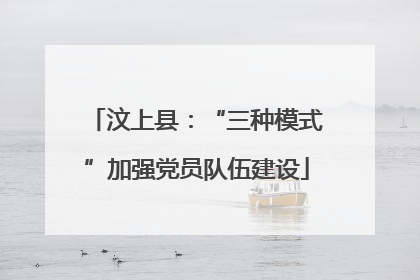 汶上县：“三种模式”加强党员队伍建设