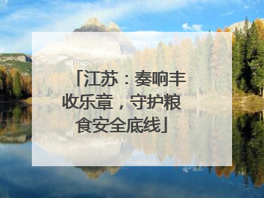 江苏：奏响丰收乐章，守护粮食安全底线