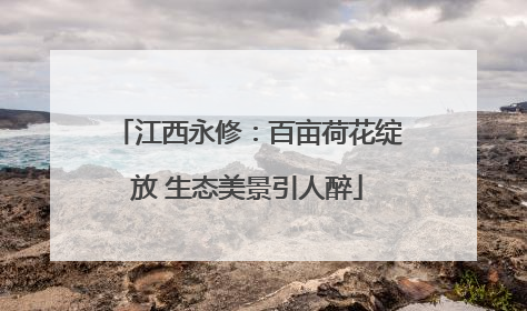 江西永修：百亩荷花绽放 生态美景引人醉