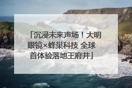 沉浸未来声场！大明眼镜×蜂巢科技 全球首体验落地王府井