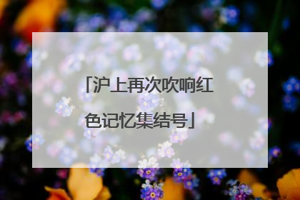 沪上再次吹响红色记忆集结号