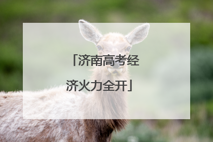 济南高考经济火力全开