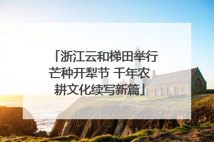 浙江云和梯田举行芒种开犁节 千年农耕文化续写新篇