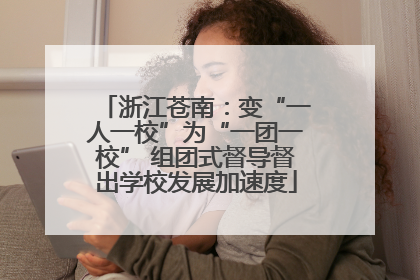 浙江苍南：变“一人一校”为“一团一校” 组团式督导督出学校发展加速度