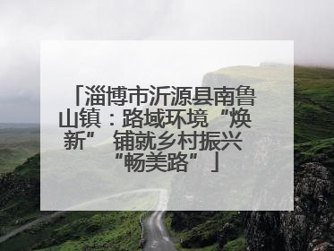 淄博市沂源县南鲁山镇：路域环境“焕新” 铺就乡村振兴“畅美路”