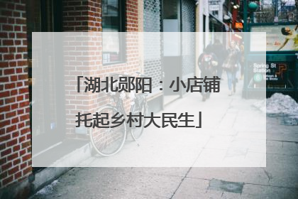 湖北郧阳：小店铺托起乡村大民生