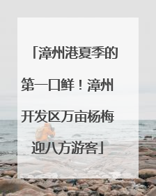 漳州港夏季的第一口鲜！漳州开发区万亩杨梅迎八方游客