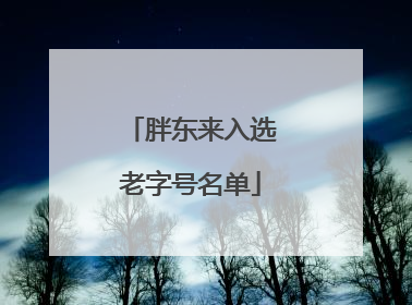胖东来入选老字号名单