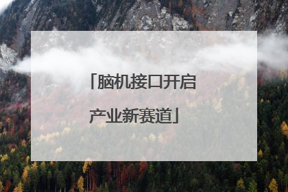 脑机接口开启产业新赛道