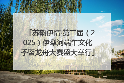 苏韵伊情·第二届（2025）伊犁河端午文化季暨龙舟大赛盛大举行