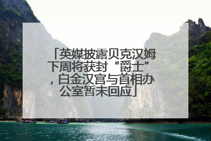 英媒披露贝克汉姆下周将获封“爵士”，白金汉宫与首相办公室暂未回应
