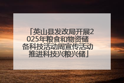 英山县发改局开展2025年粮食和物资储备科技活动周宣传活动 推进科技兴粮兴储