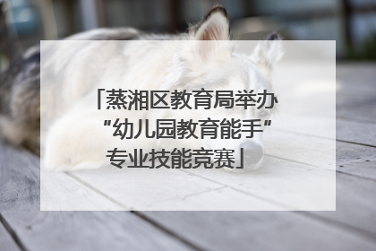 蒸湘区教育局举办“幼儿园教育能手”专业技能竞赛