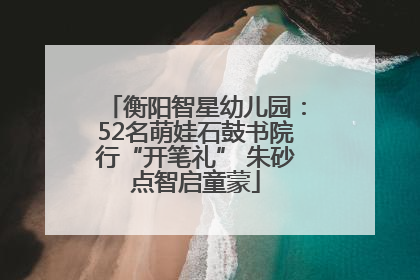 衡阳智星幼儿园：52名萌娃石鼓书院行“开笔礼” 朱砂点智启童蒙