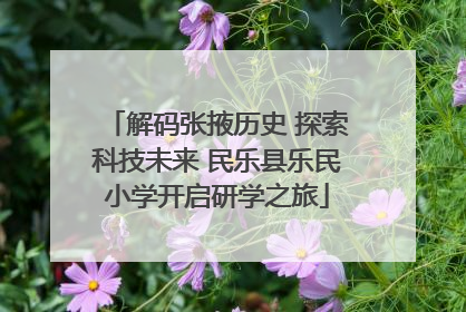 解码张掖历史 探索科技未来 民乐县乐民小学开启研学之旅