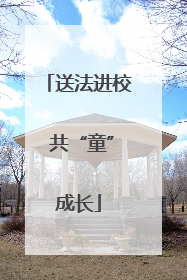 送法进校 共“童”成长