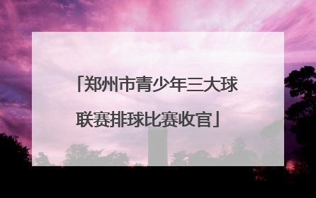 郑州市青少年三大球联赛排球比赛收官