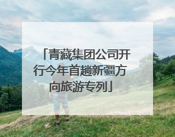 青藏集团公司开行今年首趟新疆方向旅游专列