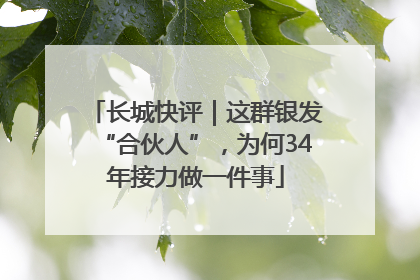 长城快评｜这群银发“合伙人”，为何34年接力做一件事