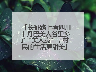 长征路上看四川丨丹巴美人谷里多了“美人脆”，村民的生活更甜美