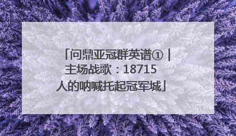 问鼎亚冠群英谱①｜主场战歌：18715人的呐喊托起冠军城