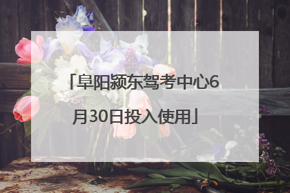 阜阳颍东驾考中心6月30日投入使用
