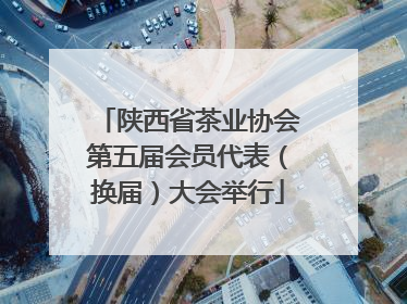 陕西省茶业协会第五届会员代表（换届）大会举行