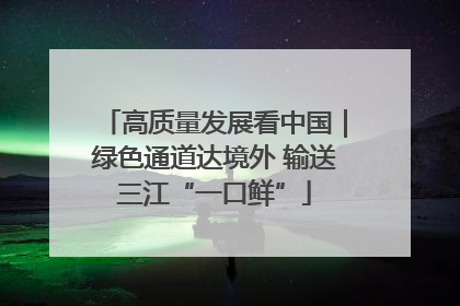 高质量发展看中国｜绿色通道达境外 输送三江“一口鲜”