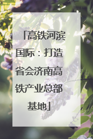 高铁河滨国际：打造省会济南高铁产业总部基地