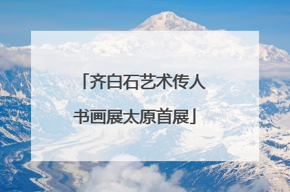 齐白石艺术传人书画展太原首展