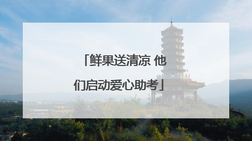 鲜果送清凉 他们启动爱心助考