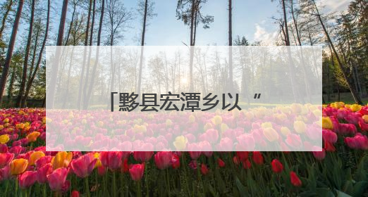 黟县宏潭乡以“绣花功夫”下好整治“先手棋”