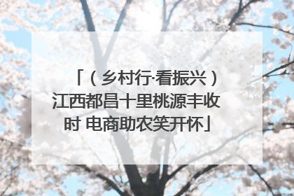 （乡村行·看振兴）江西都昌十里桃源丰收时 电商助农笑开怀