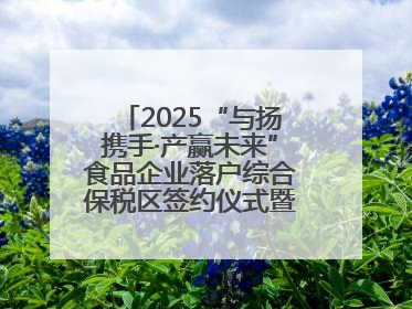 2025“与扬携手·产赢未来”食品企业落户综合保税区签约仪式暨食品产业合作交流对接会成功举办