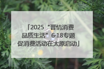 2025“晋情消费 品质生活”6·18专题促消费活动在太原启动