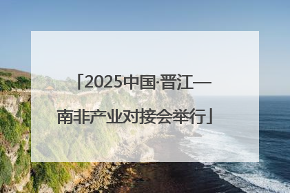 2025中国·晋江—南非产业对接会举行