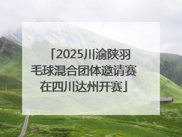 2025川渝陕羽毛球混合团体邀请赛在四川达州开赛
