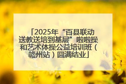 2025年“百县联动送教送培到基层”啦啦操和艺术体操公益培训班（赣州站）圆满结业