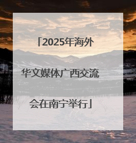 2025年海外华文媒体广西交流会在南宁举行