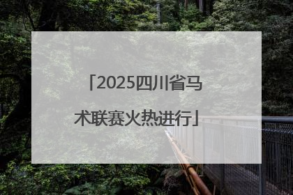 2025四川省马术联赛火热进行