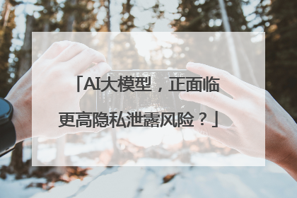 AI大模型，正面临更高隐私泄露风险？